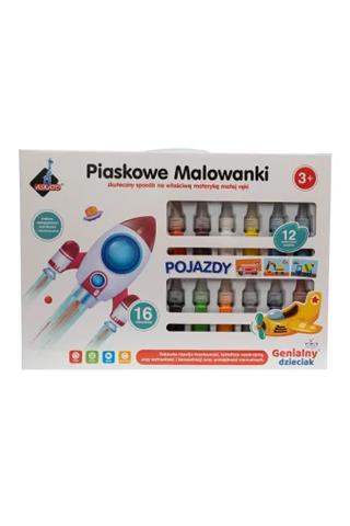GENIALNY DZIECIAK PIASKOWA MALOWANKA POJAZDY /4 ASKATO