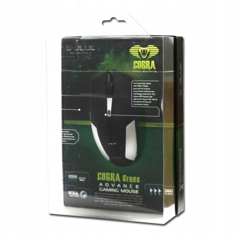 MYSZ KOM.USB BEZPRZEWODOWA 1750DPIE-Blue Cobra czarna