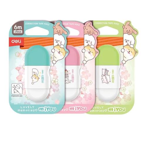 DELI-KOREKTOR W TAŚMIE 5MM X 6M SERIA MIYOU