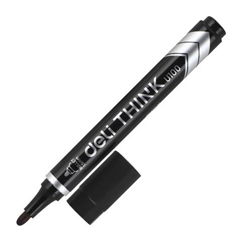 DELI-MARKER PERMANENTNY CZARNY OKRĄGŁA  KOŃCÓWKA 1.5MM THINK U100 WPC /12/