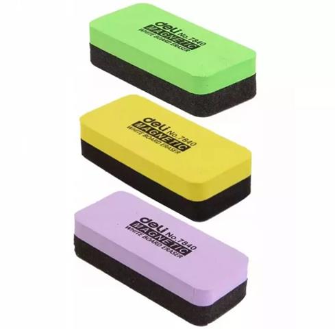 DELI-GĄBKA MAGNETYCZNA DO TABLIC 110X50X30MM MIX KOLORÓW