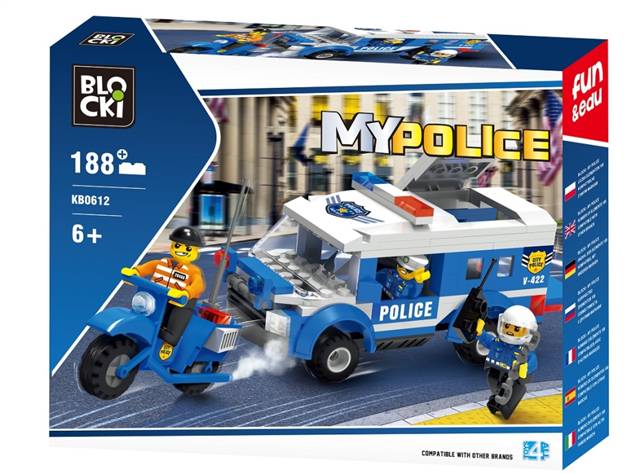 **ICOM KLOCKI BLOCKI MY POLICE 188EL POŚCIG KB0612