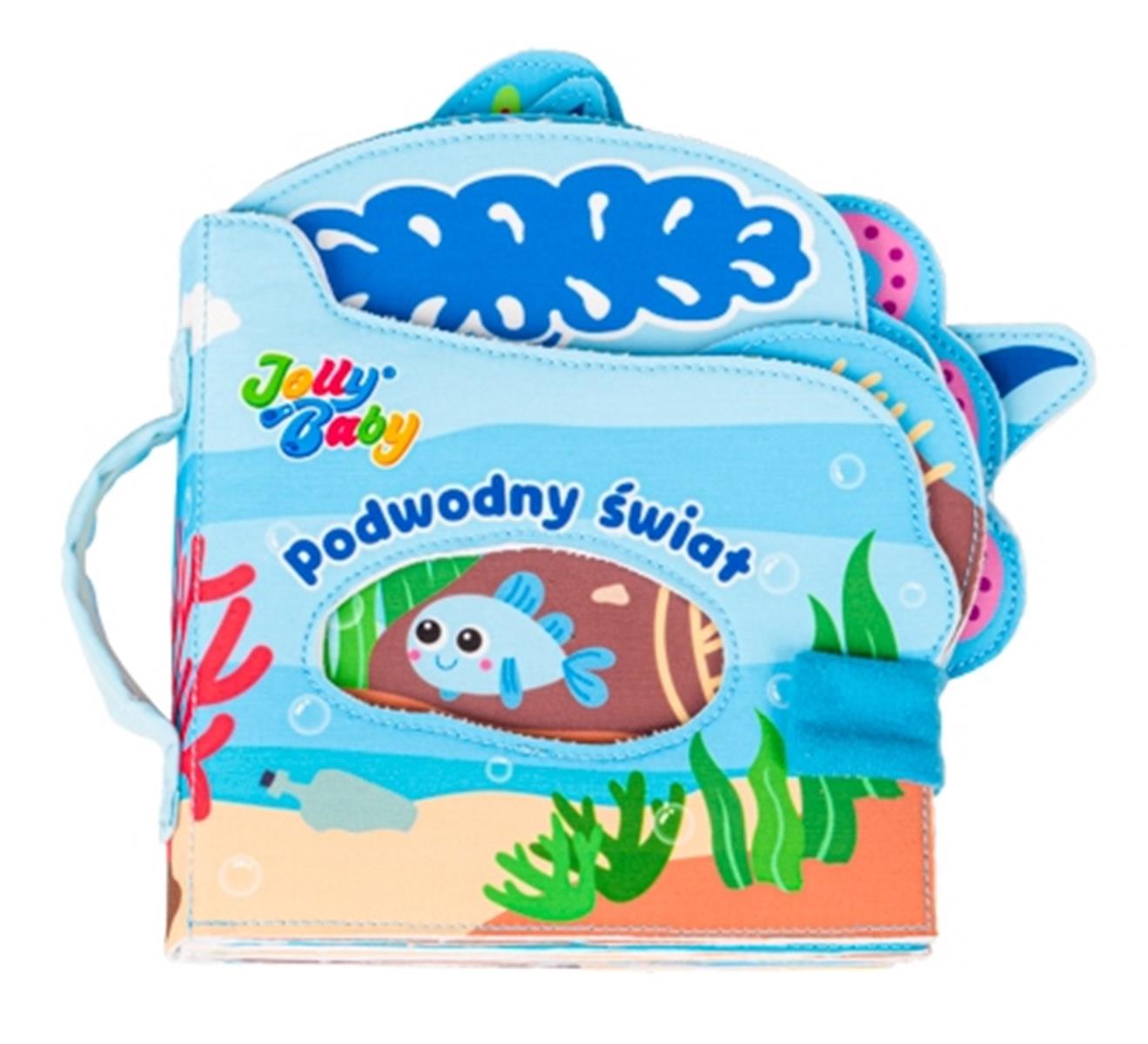 jolly baby podwodny świat 0m+ materiałowa książeczka 80464 dumel