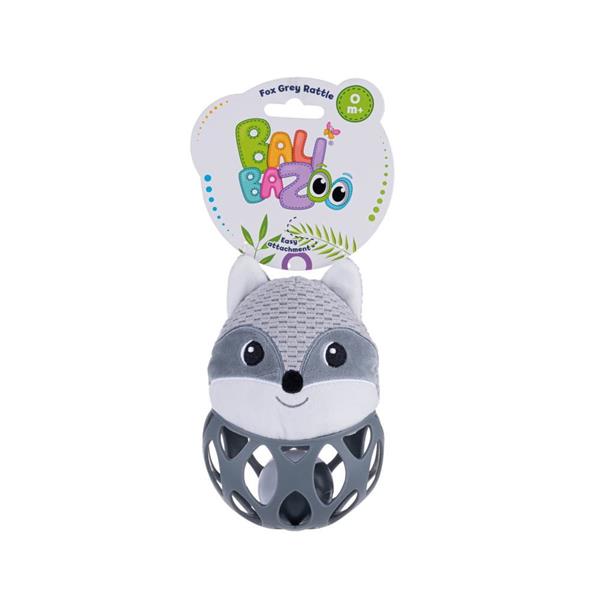dumel balibazoo grzechotka lis szary piłka 80847