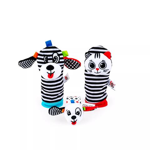 DUMEL BALIBAZOO ZESTAW SKARPETKI I GRZECHOTKA NA RĄCZKĘ BB82249