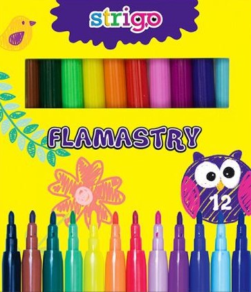 strigo-flamastry 12 kolorów ssc007 /12/ wpc