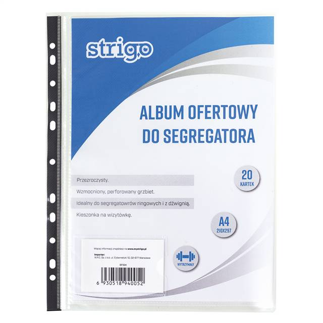 strigo album ofertowy do segregatora ppa4 20 koszulek sf024 wpc /10/