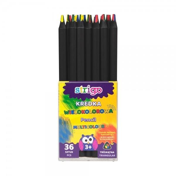 STRIGO KREDKA WIELOKOLOROWA - CZARNE DREWNO SSC111 WPC
