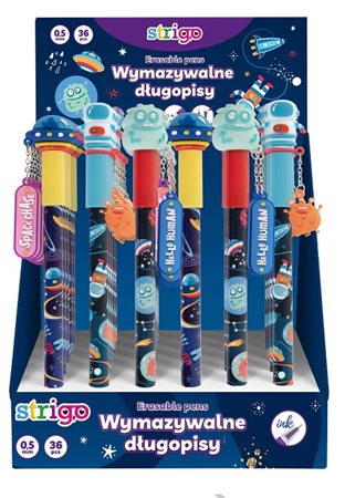 strigo długopis wymazywalny space 0.5mm niebieski ssc161 /36/