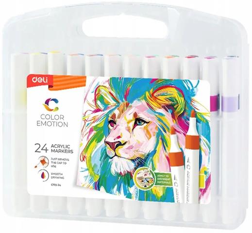 DELI-MARKER AKRYLOWY 24 KOLORY EC193-24