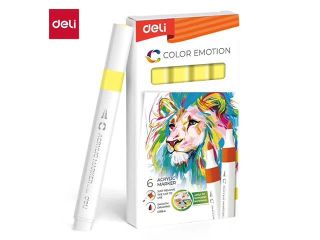 DELI-MARKER AKRYLOWY ŻÓŁTY KANARKOWY 20 /6/