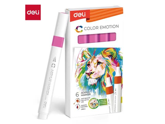 DELI-MARKER AKRYLOWY RÓŻOWY CIEMNY 46 /6