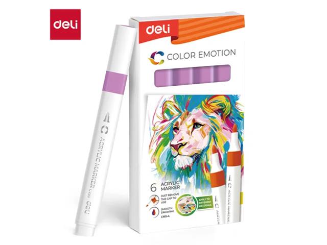 DELI-MARKER AKRYLOWY FIOLETOWY 131 /6/