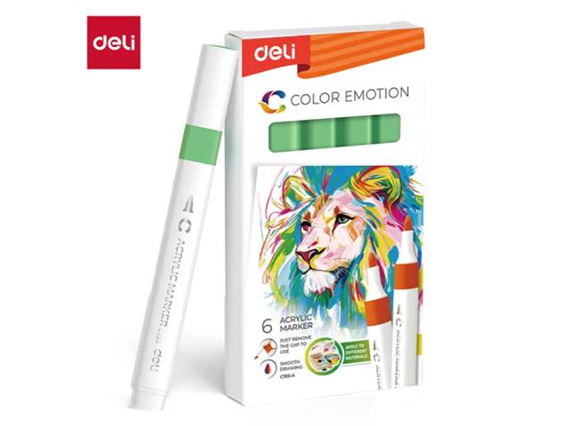 DELI-MARKER AKRYLOWY ZIELONY NEONOWY 47 /6/