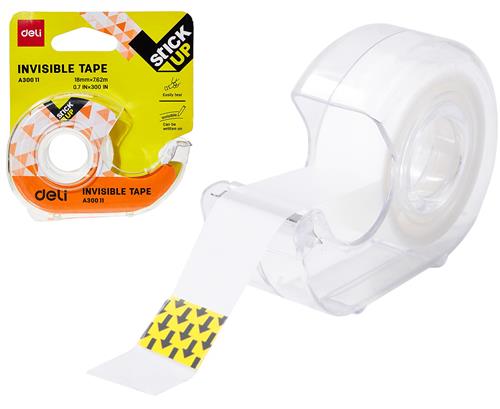 DELI-TAŚMA KLEJĄCA Z DYSPENSEREM 18MMX7,62M BIAŁA