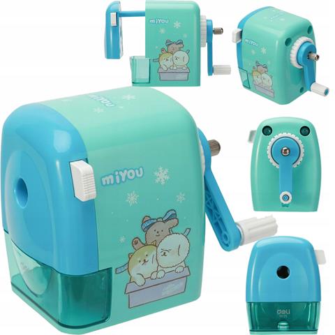 DELI-TEMPERÓWKA RĘCZNA NA KORBKĘ RÓŻOWA,NIEBIESKA 0629 7-12MM