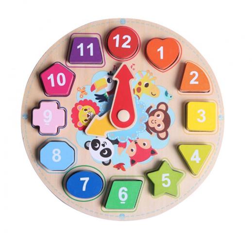 iwood drewniany zegar układanka puzzle  11018