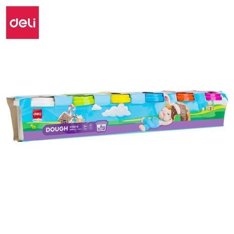 DELI MASA PLASTYCZNA 6 KOLORÓW EH720-6