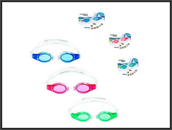 bestway okularki do pływania b21062 kolorowe soczewki