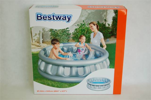 bestway basen dmuchany 152cmx43cm srebrny 51080