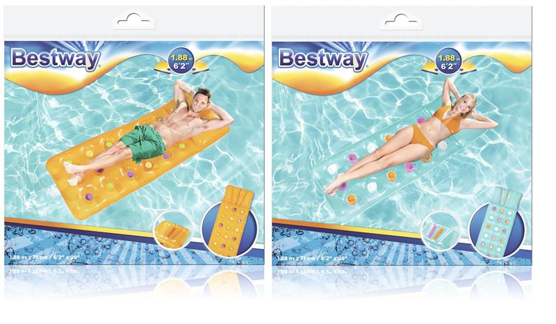 bestway materac dmuchany 188x71cm z dziurami 43014