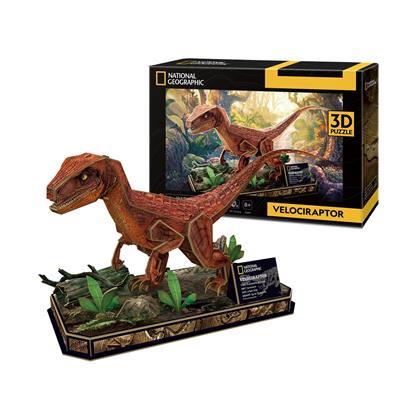puzzle 3d welociraptor national geographic ds1053 cubic fun