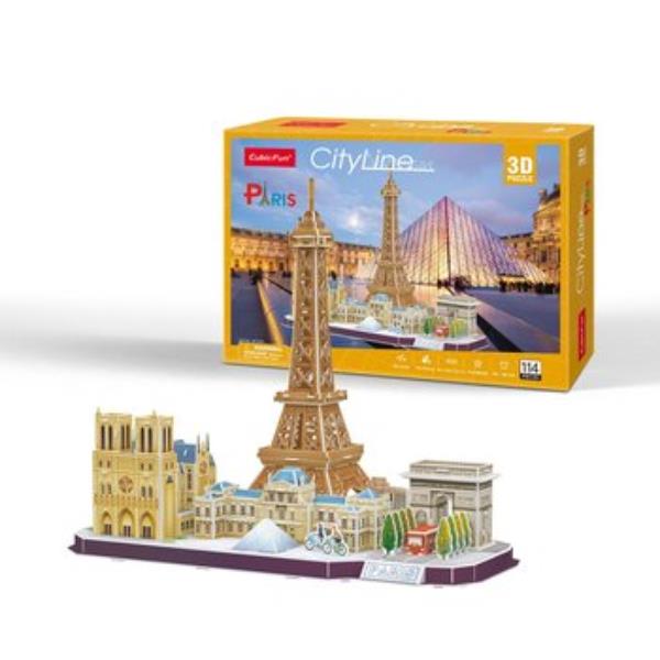 dante puzzle 3d city line paryż mc254h