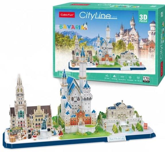 puzzle 3d city line bavaria 178el 20267