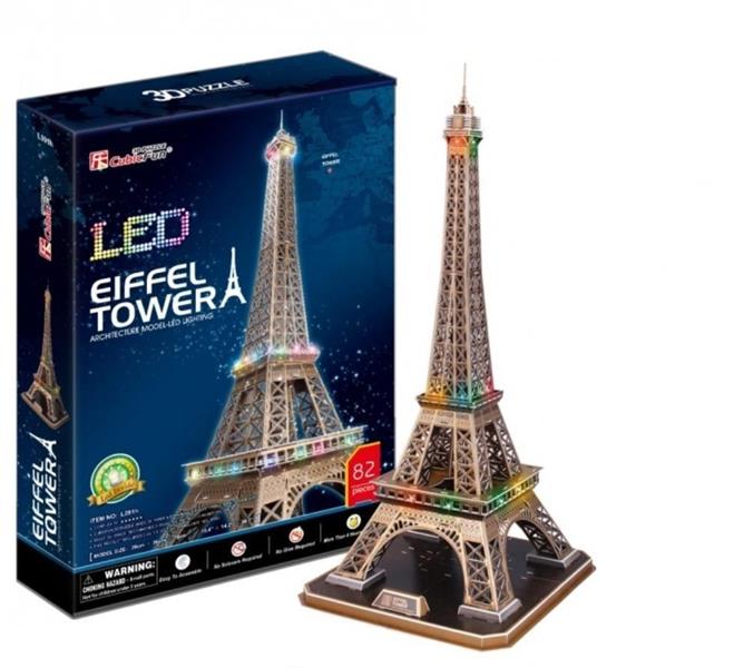 dante puzzle 3d led wieża eiffel'a 85el. 20507