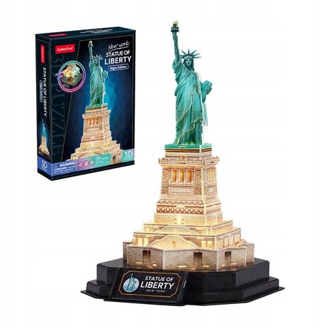 dante puzzle 3d led statua wolności wersja nocna 79el l536h