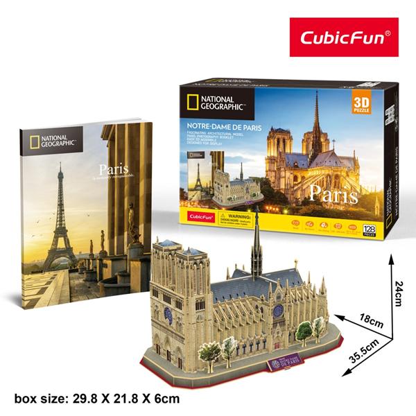 PUZZLE 3D NATIONAL GEO NOTR DAME DE PARIS 9865 DANTE