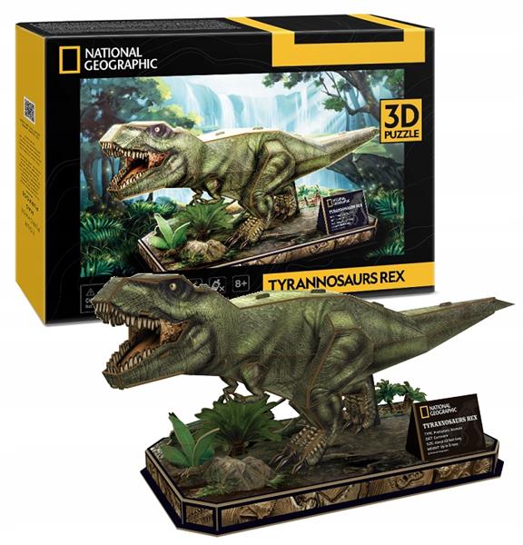 dante puzzle 3d dinozaur tyrannosaurs rexnational geographic ds1051 cubic fun