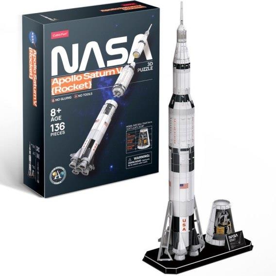 puzzle 3d apollo saturn v rocket ds1059h cubic fun