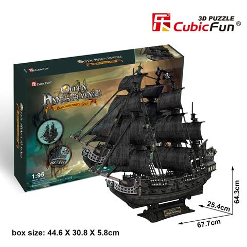 dante puzzle 3d okręt piracki zemsta królowej anny 328el t4018h