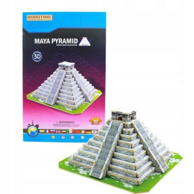 anek-puzzle drewniane 3d piramida 19el  mj206