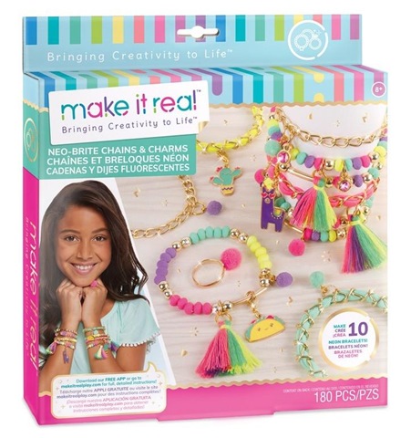 make it real zestaw do tworzenia bransoletek neo-brite chains&charms 195el orbico