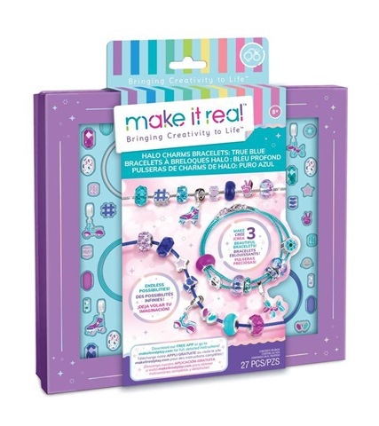 MAKE IT REAL ZESTAW DO ROBIENIE BRANSOLETEK HALO CHARMS BRACELETS: TRUE BLUE 27EL ORBICO
