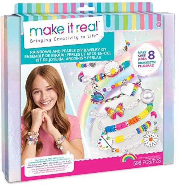 make it real zestaw do tworzenia biżuterii rainbows and pearls 598el orbico