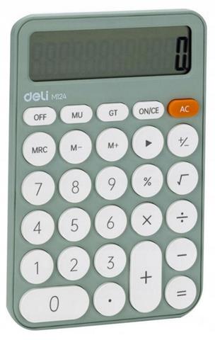 DELI-KALKULATOR M124 12-POZYCYJNY ZIELONY