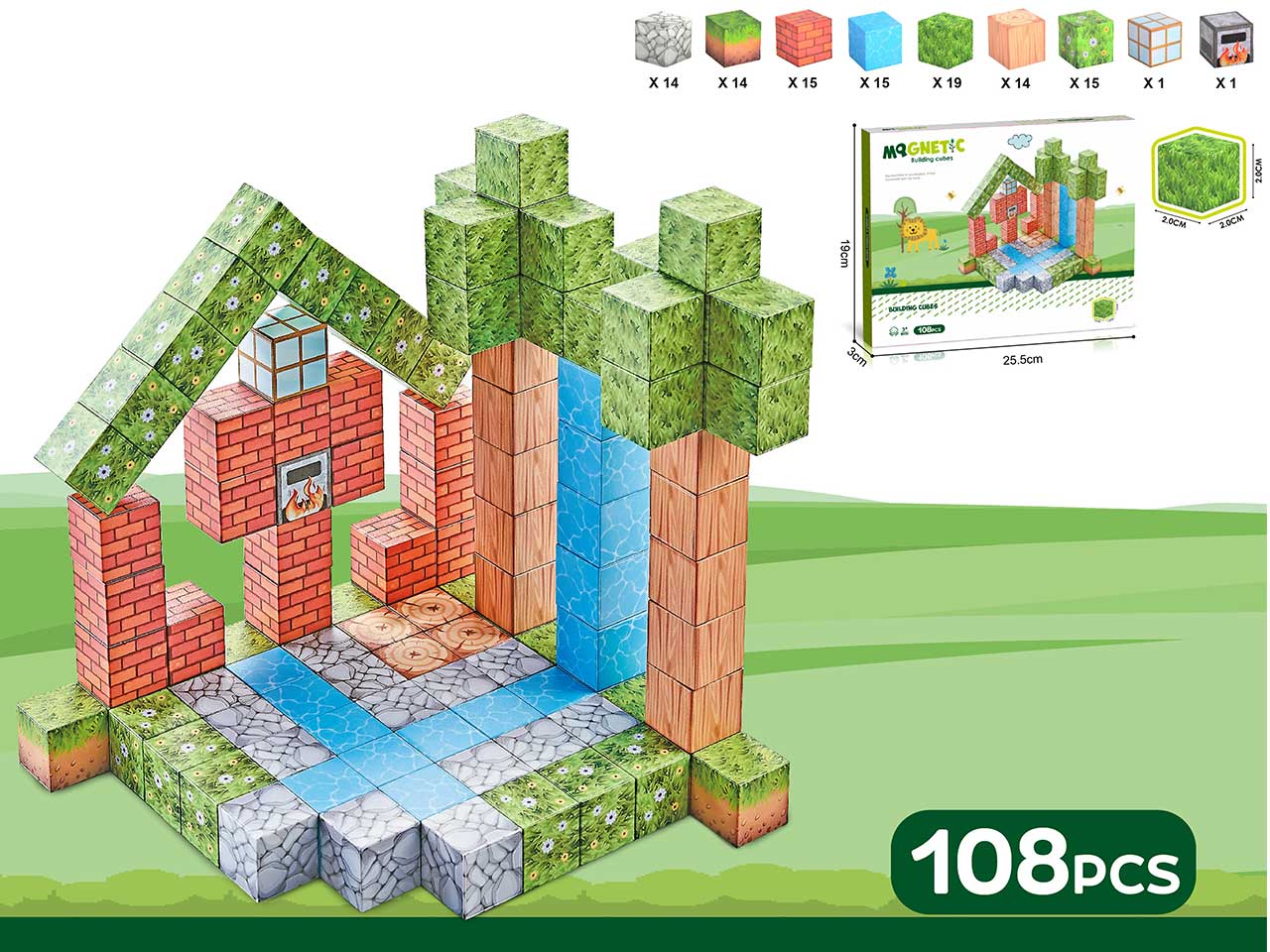 KLOCKI MAGNETYCZNE MY WORLD 32EL