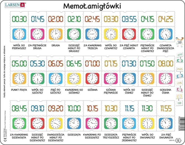 larsen memołamigłówki zegar i czas tactic