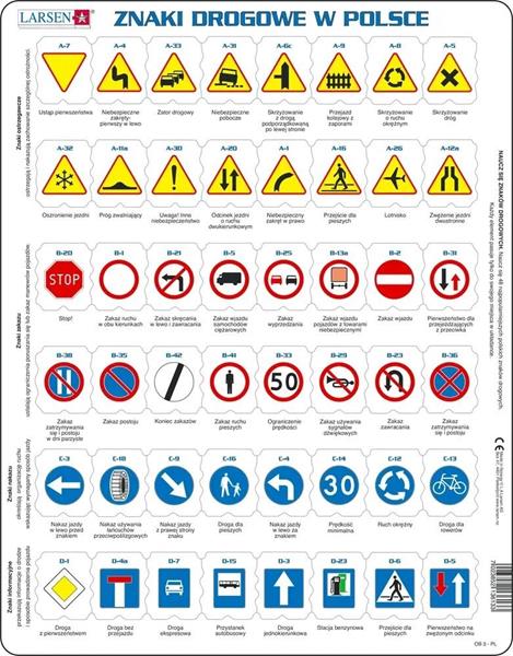 larsen układanka znaki drogowe w polsce tactic