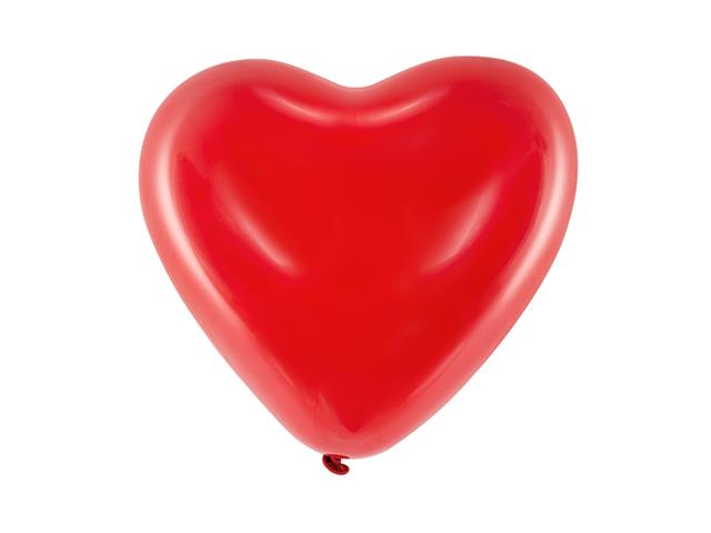 Balony 10'' Serca, Pastel czerwony: 1op./100szt. PARTYDECO