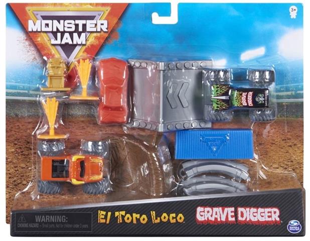 SPIN MASTER MONSTER JAM AUTO 1:70 WYCZYNOWY ZESTAW 6058007