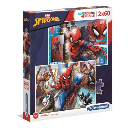clementoni puzzle 2x60el spiderman 21608