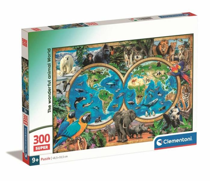 clementoni puzzle 300el the wonderful animal world 21723 33.5x48.5cm
