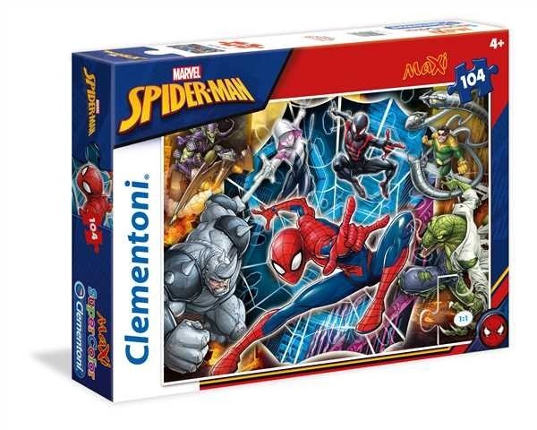 clementoni puzzle 104el.maxi spiderman 23716 62x42cm