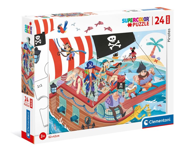 clementoni puzzle 24el maxi pirates 24209