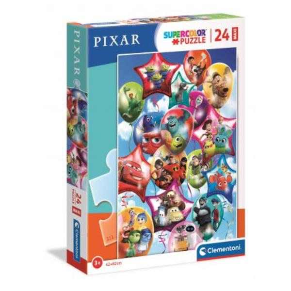 clementoni puzzle 24el maxi pixar party 62x42cm 24215