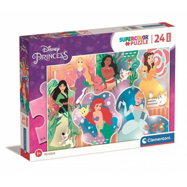 clementoni puzzle 24el maxi princess 62x42cm 24232